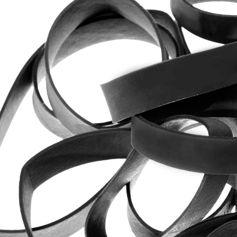 Elastici di gomma nera